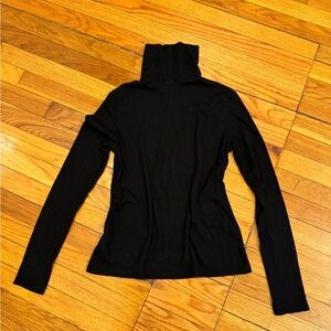 Women's Black Turtleneck Top